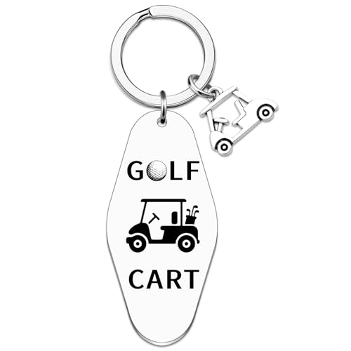 Wrpixe Golf Cart Keychain Golf Accessories Gifts for Women Men