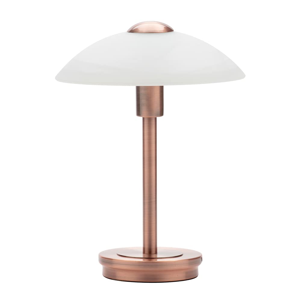 Litecraft Alasbaster Touch Antique Copper Table Lamp from B&Q