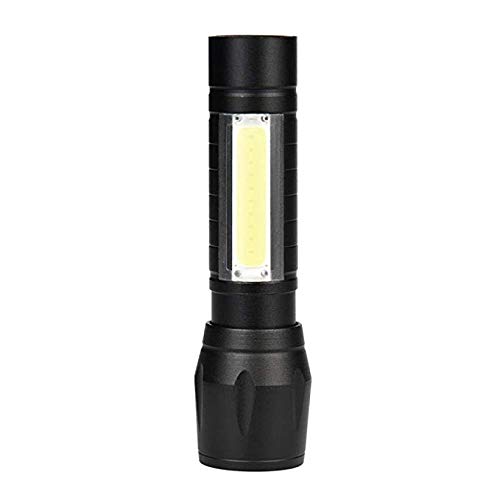 Online World USB Rechargeable XPE+COB LED Zoomable Flashlight Torch Lamp Waterproof Built-in Battery Light Micro USB Port Lantern 3 Mode (B07KM1B6QT) Amazon Price History, Amazon Price Tracker