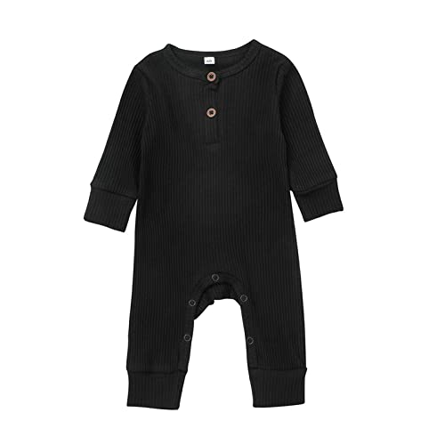 Newborn Baby Boy Girl Clothes Cotton Long Sleeve One Piece Romper Jumpsuit Footies Pajamas Outfit Unisex Baby Clothes