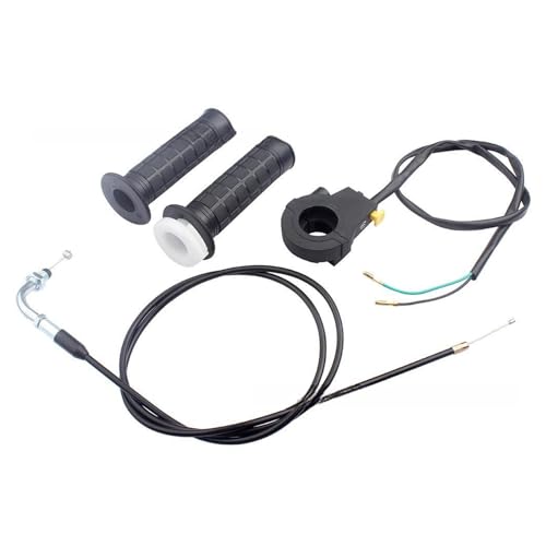 22 ミリメートルツイストスロットルグリップとケーブル 2 ストロークエンジン 80cc 60cc 50cc バイクスロットルラインアクセルハンドルグリップオートバイアクセルケーブル交換