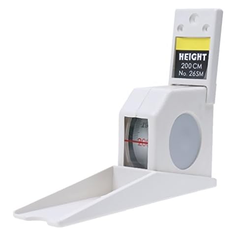 Soccik Elasticity Tape Measure Stature Meter Height Tape Measure Retractable Ruler Height Tool Ruler 2M White Cover