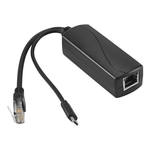 Cpolebev Micro-USB Poe Splitter 48V a 5V2A / 3A Mini USB Alimentatore Standard Nazionale con Ricarica per Smartphone
