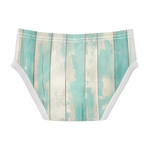 KLL Teal Turquoise Green Painted Wood Toddler Boys Soft Boxer Briefs Cute Children Panties2