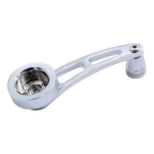 Image of 1 Pair Left & Right Window Crank Handle Kit Chrome Billet Aluminum 4 1 /4 inch Window Handles Fits for Hot Rod Chevy Ford Chrysler