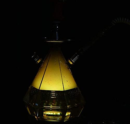 LSZ Shisha-Set Acrylhaare Set kreativer Diamantform-Hukahn Shisha Set mit LED Lichter, for 1-2 Personen, Rauchergeschenk… – Bild 8