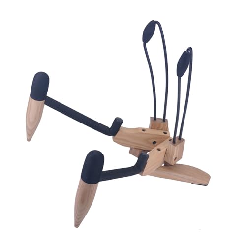 HUANGTNG Folding Ukulele Holder Vertical Small Musical Instrument Stand Concert Portable Wood Small Guitar Stand Enduring