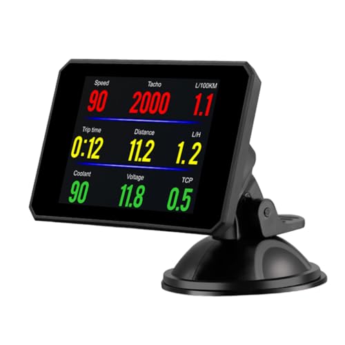 Velocímetro de computadora HUD para parabrisas de coche con test de aceleración 6