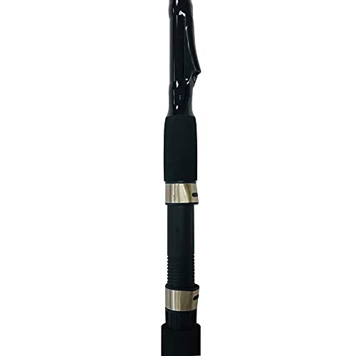 image for EatMyTackle Sabiki Rig Bait Fishing Rod (8ft.), Black, 1 Pack