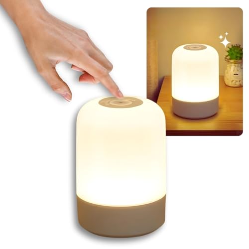 Lâmpada de Mesa com Botão Touch LED 360° e 3 Modos