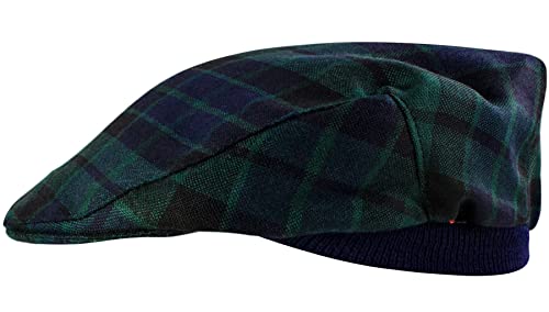 Casquette plate tartan MacKay résout le problème de taille grâce à sa bande élastique