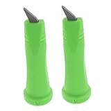 Kisangel Puntas de Bastón de Trekking de Tungsteno Repuesto 2 Piezas Color Verde Alta Durabilidad y Penetración para Senderismo Montañismo y Esquí Accesorios para Bastones Outdoors