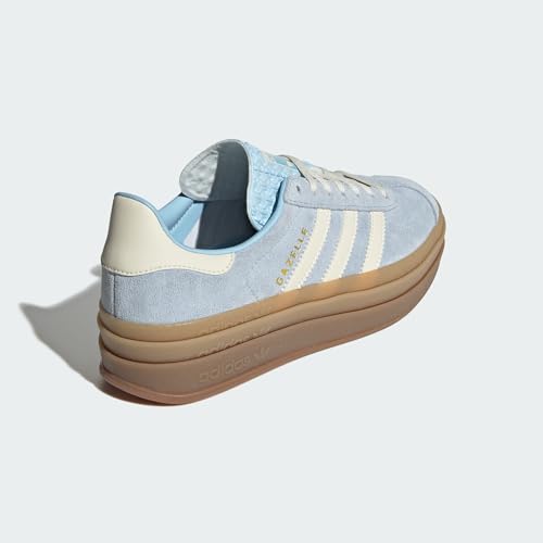 Image of adidas Gazelle Bold Womens Sneaker (Clear Sky Blue Cream, 8)