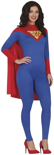 FIESTAS GUIRCA Superhero Costume for Women, Blue Superhero Costum...