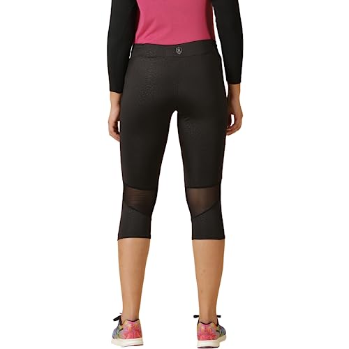 Image of DOMIN8 Capri Pants for Women | Polyester Blend Capri for Women | Black - M