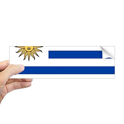 Calcomanía de Uruguay DIYthinker pegatina rectangular de bandera para ventana de coche y cuaderno 2