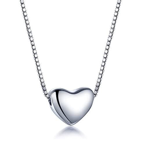 Collier Meilleurs Amis Pendentif Coeur en Argent pour Sceller une Amitié Éternelle