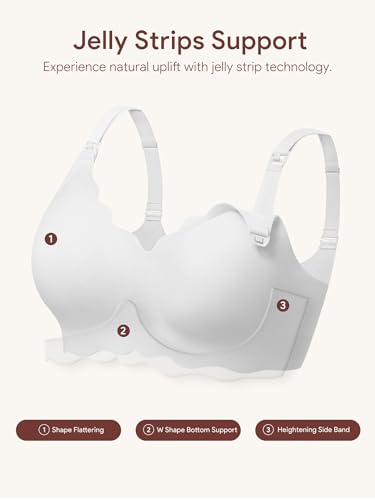Image of Angelhood Nursing Bras for Breastfeeding Ultra Comfort Seamless Maternity Bra Pack Wireless Pregnancy Bralette Bra Extender