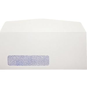 Minas Envelope No. 9 Business Envelope, Left Window, 3 7/8 x 8 7/8, Tinted, Gum Flap, 24lb. White (500 Envelopes.)