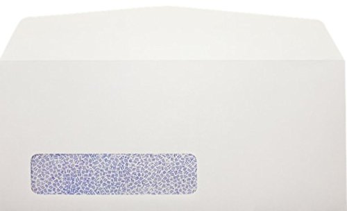 Minas Envelope No. 9 Business Envelope, Left Window, 3 7/8 x 8 7/8, Tinted, Gum Flap, 24lb. White (500 Envelopes.)