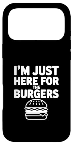 I'm Just Here For The Burgers �ʔ����H�ʃ��[���A �X�}�z�P�[�X iPhone 17 Pro Max �p