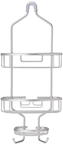 Inspired Living Shelf Organizer Rack: Rust-Proof shower-caddies, Murray, MATTE ALUMINUM