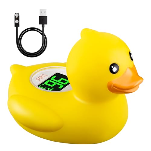 Image of b&h Baby Bath Thermometer - USB Rechargeable, Instant & Accurate Temperature Readings, Waterproof, Digital Water Temperature Monitor for Newborns & Toddlers (Classic Charging Duck)