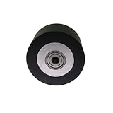 100 * 50mm/60mm/70mm Smooth Surface Rubber Roller Belt Grinder Wheel Backstand Idler Contact Wheel with Bearings Installed(100x60mm 1621)