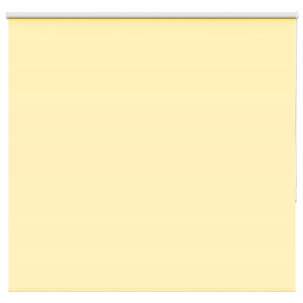 vidaXL Roller Blind Blackout Yellow 145x130 cm Fabric Width 141.6 cm Polyester, day and night blind, kitchen blind, blackout roller shade