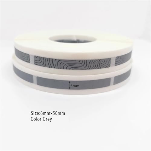 Masquer un code secret proprement avec l'étiquette autocollante grattable gris 6 mm - 3