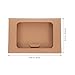 BEBEMOKO 50pcs Kraft Paper Card Boxes with Clear Window Elegant Greeting Card Container for Postcards Invitations and Versatile Mailing for All Occasions