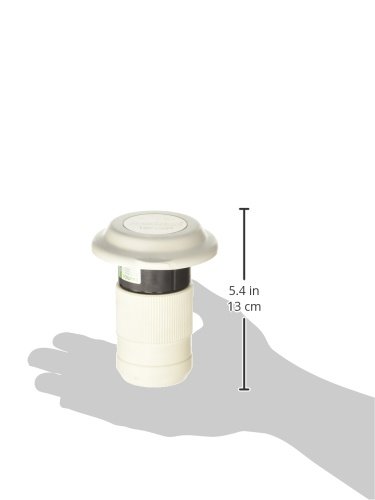 Marinco ParkPower 6344EL-BRV White Contour Power Inlet with Stainless Steel Trim