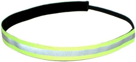 Reflective Neon Lime Groovy Headband 5/8"
