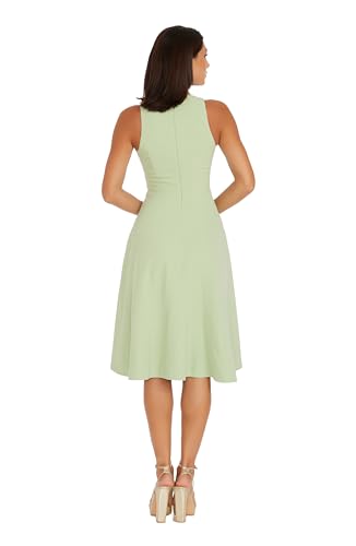 Image of Dress the Population Women's Catalina Solid Sleeveless Fit & Flare Midi Dress