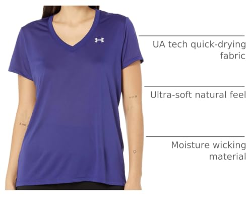 Image of Under Armour Womens Tech V-Neck Short-Sleeve T-Shirt