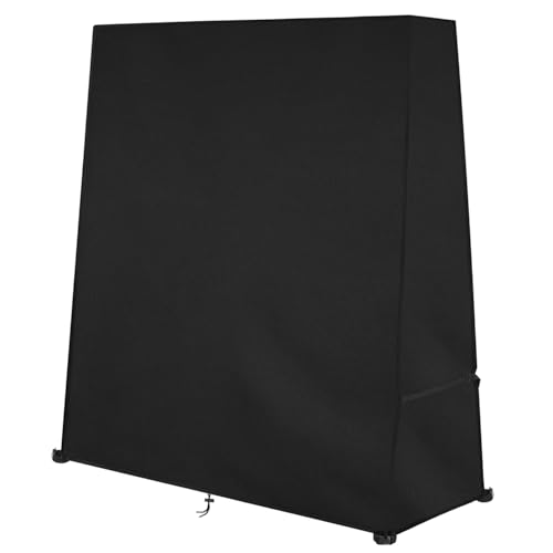 Dokon Abdeckung für Tischtennisplatte Wasserdicht Tischtennistisch Schutzhülle Robustes 420D Oxford-Gewebe Winddicht Anti-UV Ping Pong Tisch Hülle für Outdoor / Indoor, 165x70x185cm - Schwarz Dokon Abdeckung für Tischtennisplatte Wasserdicht Tischtennistisch Schutzhülle Robustes 420D Oxford-Gewebe Winddicht Anti-UV Ping Pong Tisch Hülle für Outdoor / Indoor, 165x70x185cm - Schwarz