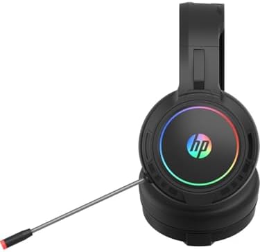 HP DHE-8006 Kablolu Mikrofonlu USB 7.1 RBG Siyah Oyuncu Kulaklığı - Görsel 3