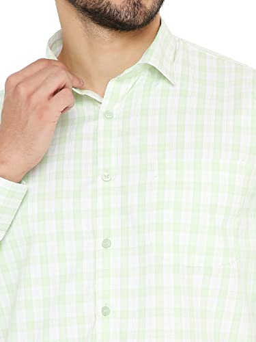 Image of Maharaja Slim Fit Small Checks Shirt for Men