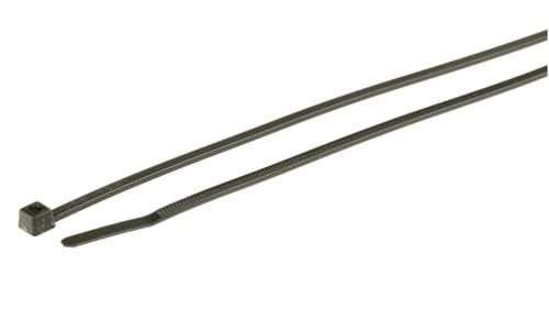 Cable Ties, 3mm and 2.5mm Widths, 100mm, 150mm, and 200mm Lengths, Black and White
