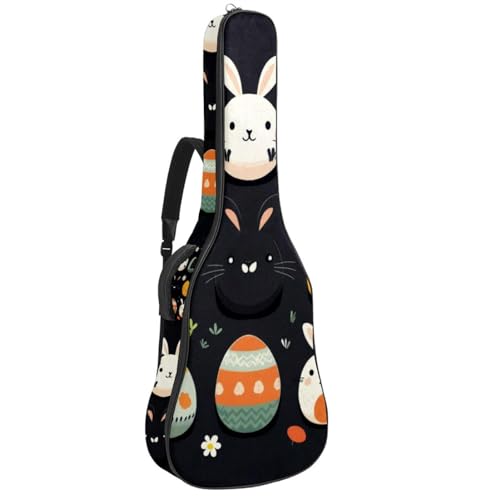 Sac pour guitare étanche avec plusieurs poches de rangement et design Pâques