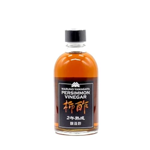 マルノー山形 2年熟成 無添加 柿酢 原酢 | 熟成 山形 山形県 みどりサービス (3本 *300ml/本)
