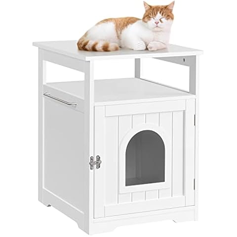 Yaheetech Wooden Cat Litter Box Enclosure Cover