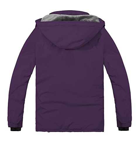 Image of Women's Waterproof Ski Jacket Mountain Rain Winter Coat Windproof Skin Hooded Jacket