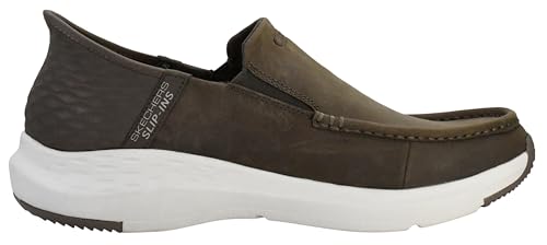 Image of Skechers Men's Parson Oswin Loafer | Casual, Slip-ins, Relaxed Fit, Air-Cooled Memory Foam, Leather
