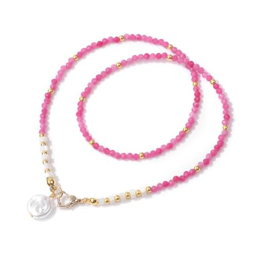 Bijoux goutte pendentif perlé pour homme style bohème et collier femme en pierre minérale