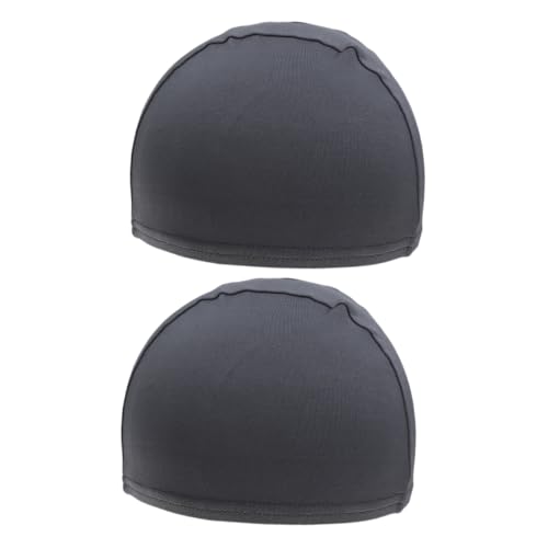 SHERCHPRY 2pcs Quick-Drying Cycling Caps Helmet Liner for Comfortable Riding Lightweight Sports Hats Deep for Men and Women Dark Grey