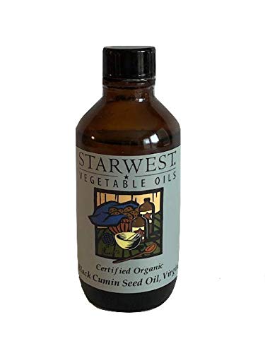 Certified Organic Black Cumin Seed Oil - 4 Ounce Bottle - Virgin Vegetable Oil - Nigella sativa - Black Caraway, Black Sesame