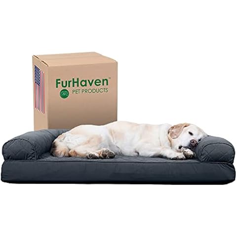 Furhaven Haustier-Hundebett, kühlendes Gel-Memory-Schaum Cover