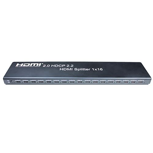 Voorkant view of KIMEX HDMI 1x16 Splitter showing input and output ports