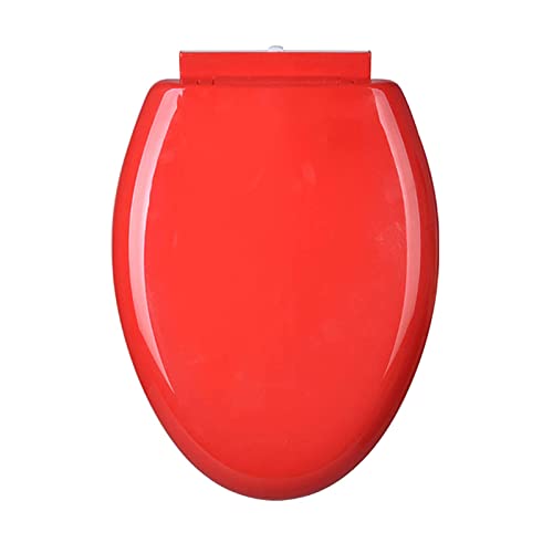 Siège de toilette allongé abattant WC frein de chute blanc à charnières déclipsables